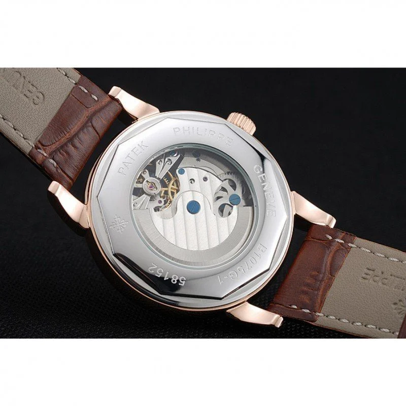 Dual Time Moonphase Tourbillon Silver Skeletonised Dial 44 mm, Rose Gold Plated