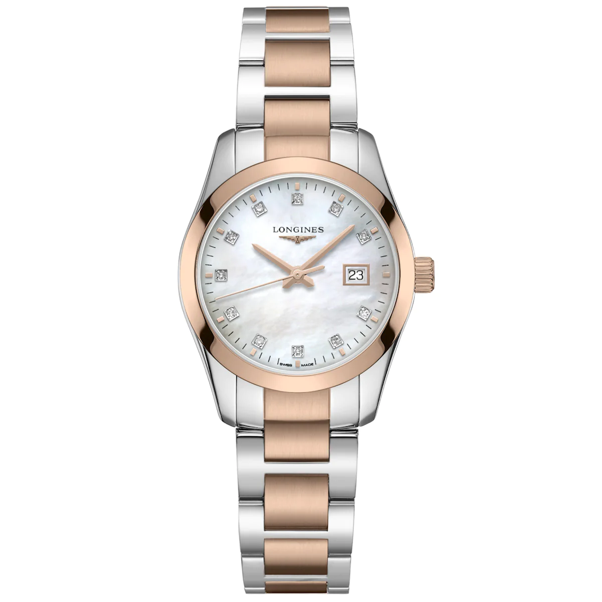 Conquest Classic 29.5MM Quartz Red PVD Steel Watch L22863877