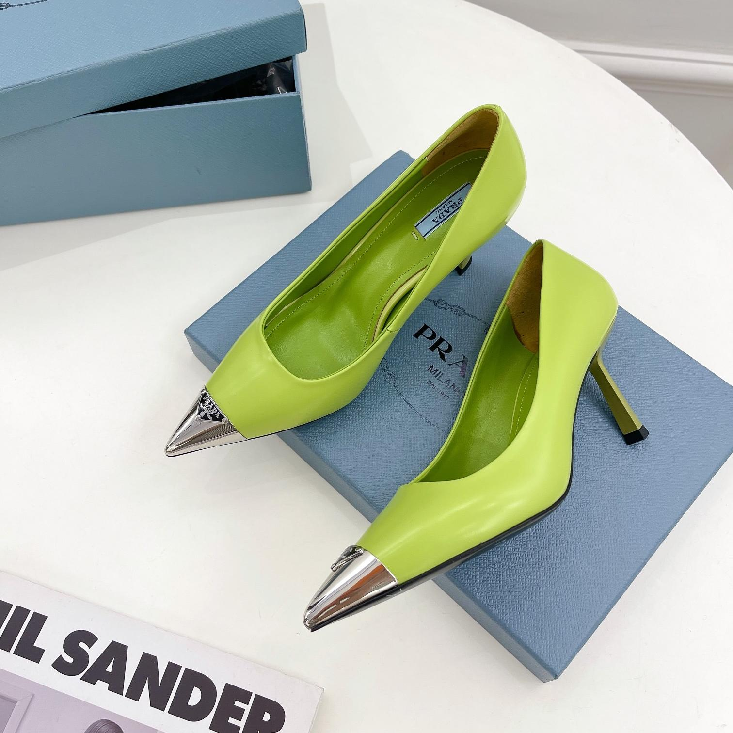 Prada 6.5CM All-in-one Pointy Heel Slide Sandal (Replica)