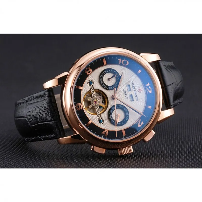 Perpetual Calendar Tourbillon Two Dial 44 mm, Rose Gold Plated