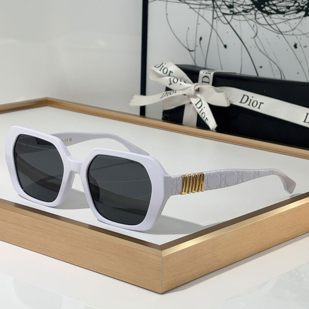 Dior Mirror Leg Logo Acetate Fibre sunglasses   Top quality (Replica）