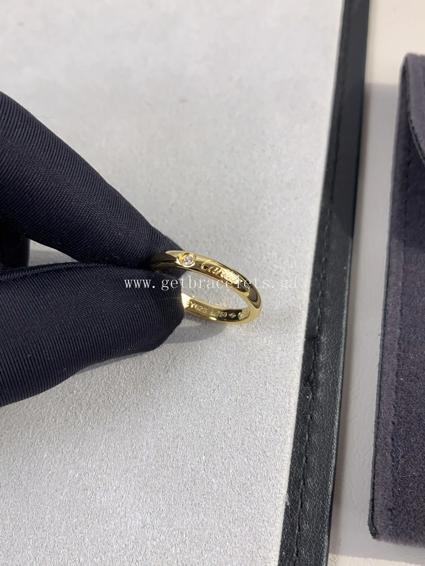 Cartier 1895 Wedding ring With 1 Diamonds Yellow Gold