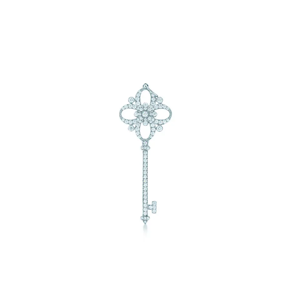 Hot Selling Replica Tiffany Keys Floret Key Pendant Necklace Diamonds Cheap Jewellery