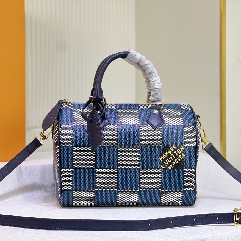 Louis Vuitton LV  Speedy 25 Checkerboard Shoulder Bag Handbag (Replica)