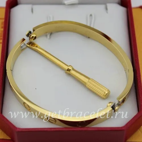 Replica Cartier Yellow Gold Love Bracelet For Men and Women B6035516 (New Version - Prevent Screws Fall Out)