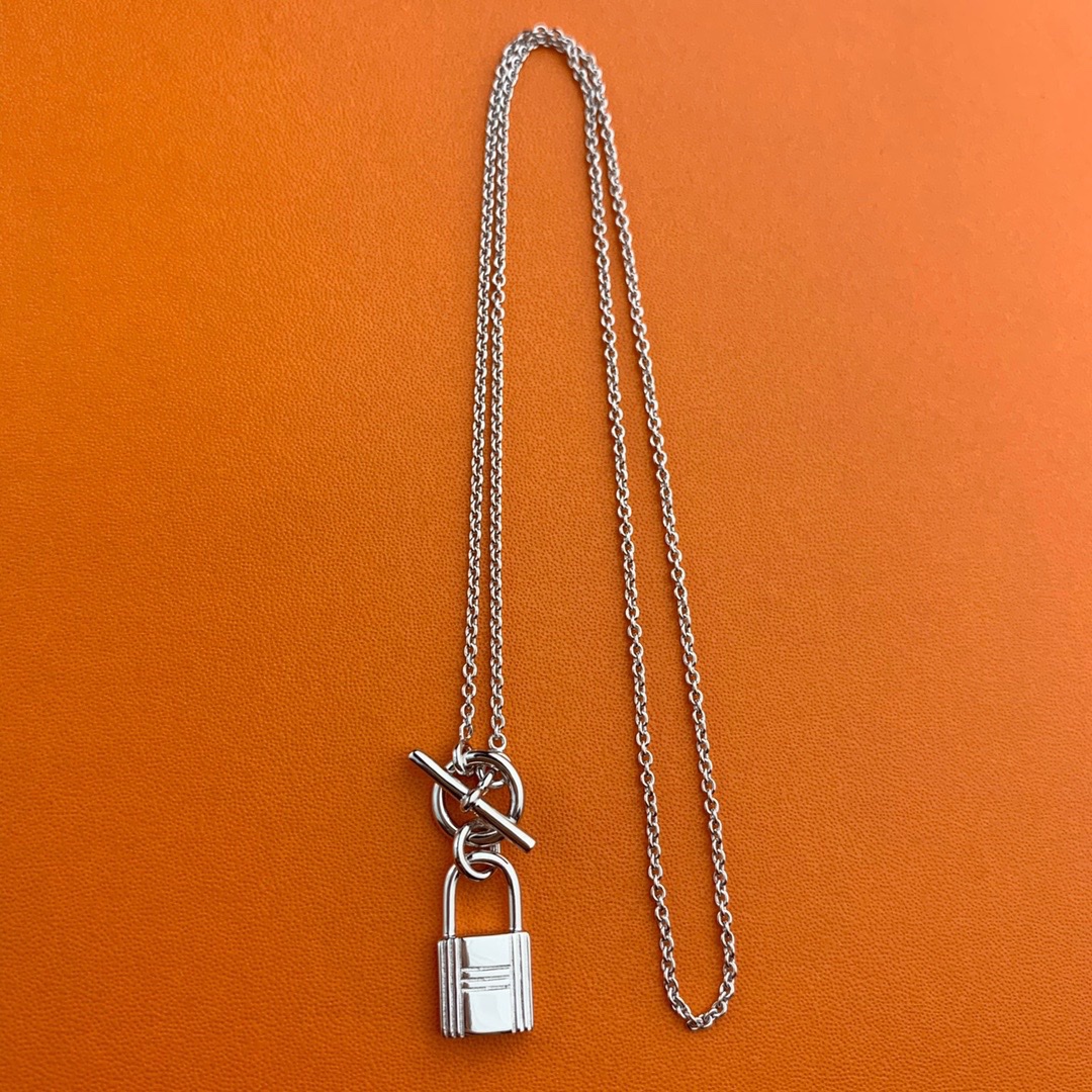 Silver Lock Necklace