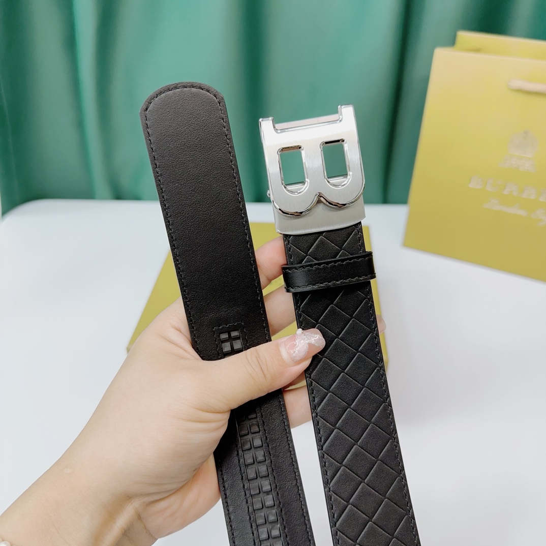 Burberry Leather Belts 1:1 Mirror Version