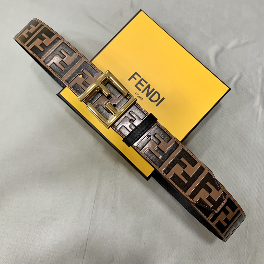 Fendi Leather Belts 1:1 Mirror Version