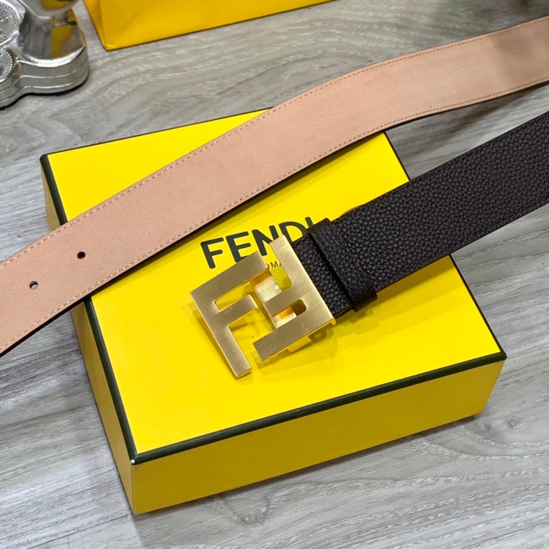 Fendi Leather Belts 1:1 Mirror Version