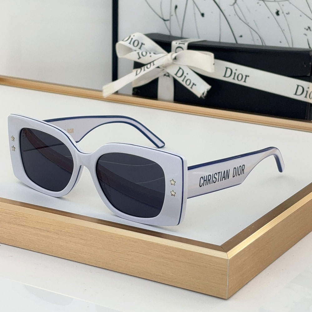 Dior Side Letter Plate Frame sunglasses Top quality (Replica）