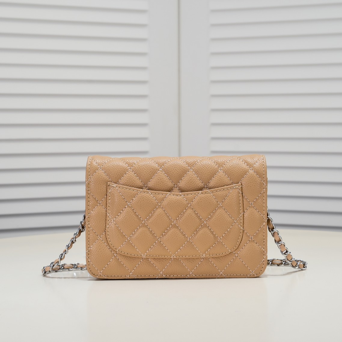 Chanel Woc Caviar Classic Silver Hardware Shoulder Bag Handbag