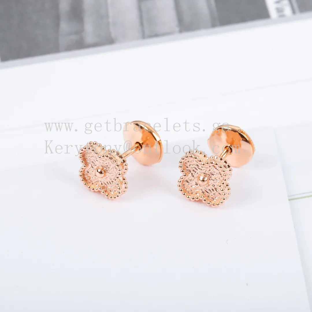 Van Cleef Arpels Sweet Alhambra Earstuds Rose Gold