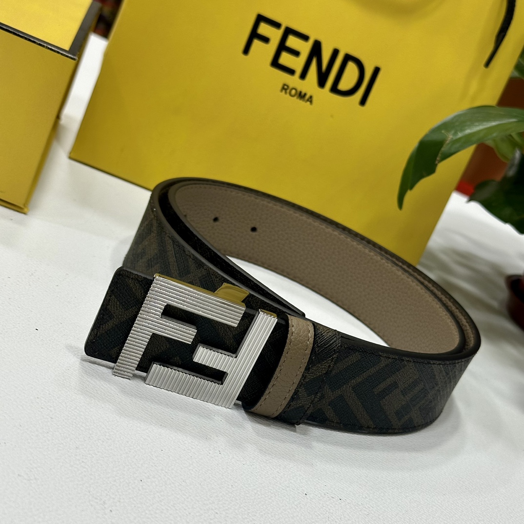 Fendi Leather Belts 1:1 Mirror Version