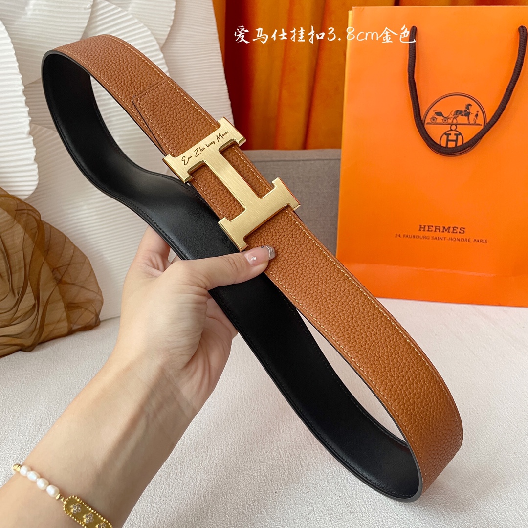 Hermes Leather Belts 1:1 Mirror Version