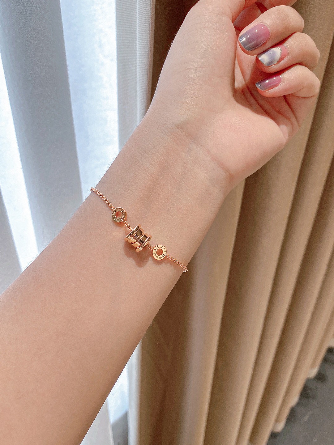 Bvlgari B.ZERO1 BRACELET Replica, Rose Gold