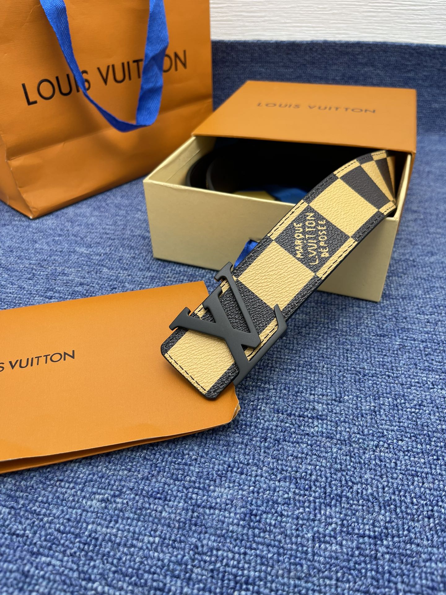 Louis Vuitton LV Leather Belts 1:1 Mirror Version