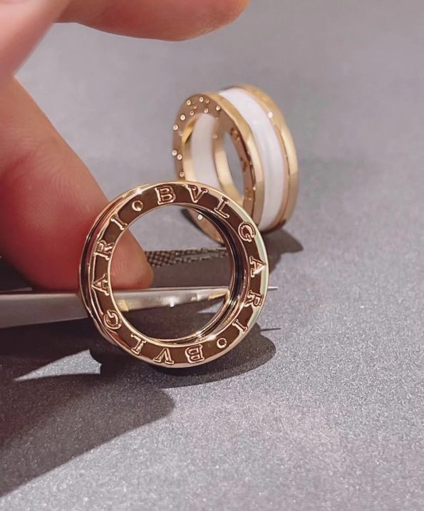 Bvlgari B.ZERO1 RING Replica Two Band, Rose Gold