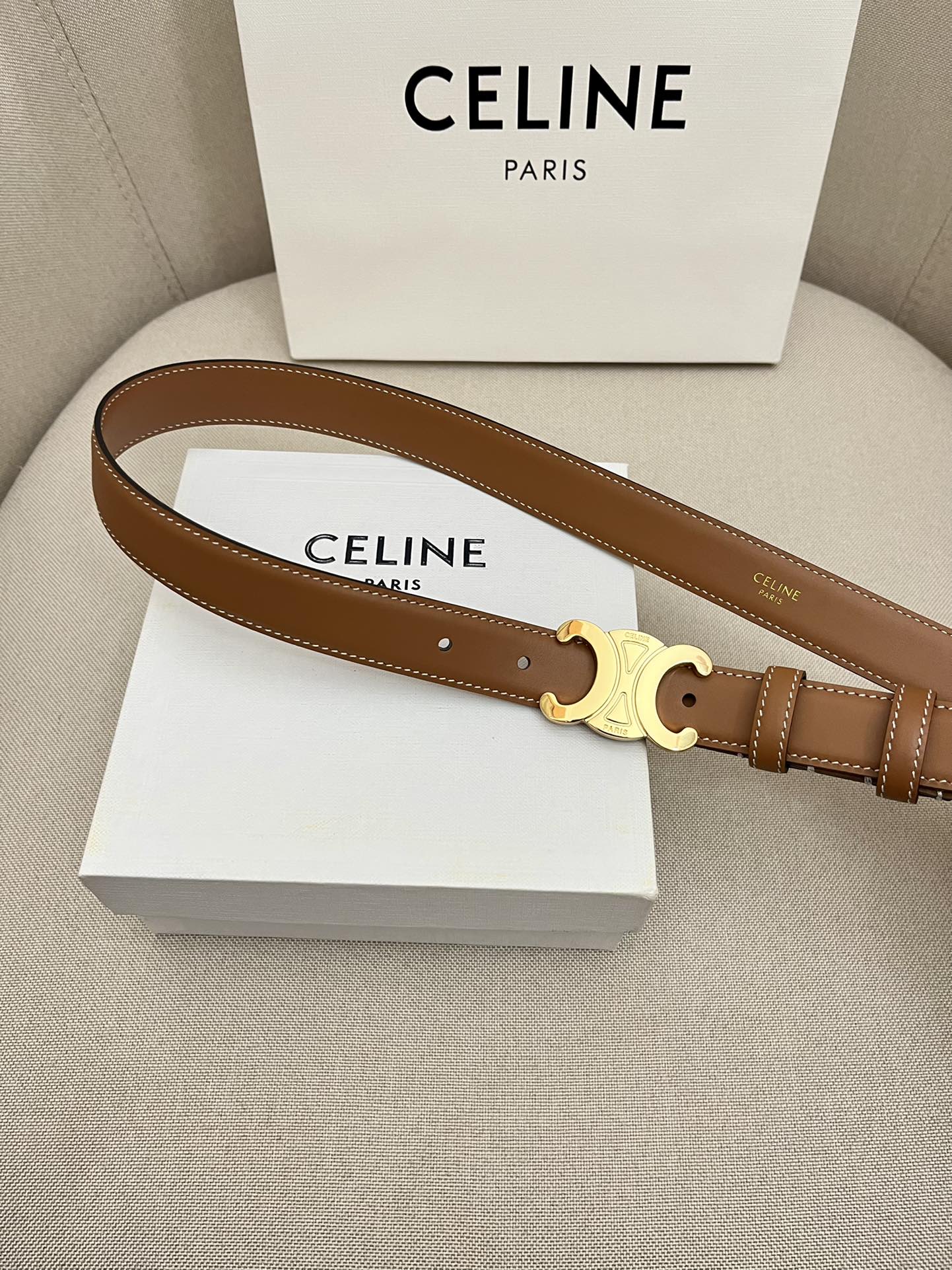 Celine Leather Belts 1:1 Mirror Version