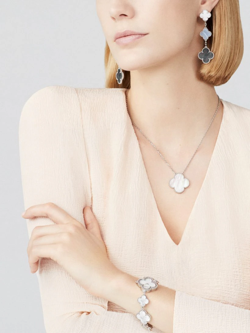 Van Cleef & Arpels Magic Alhambra earrings, 3 motifs