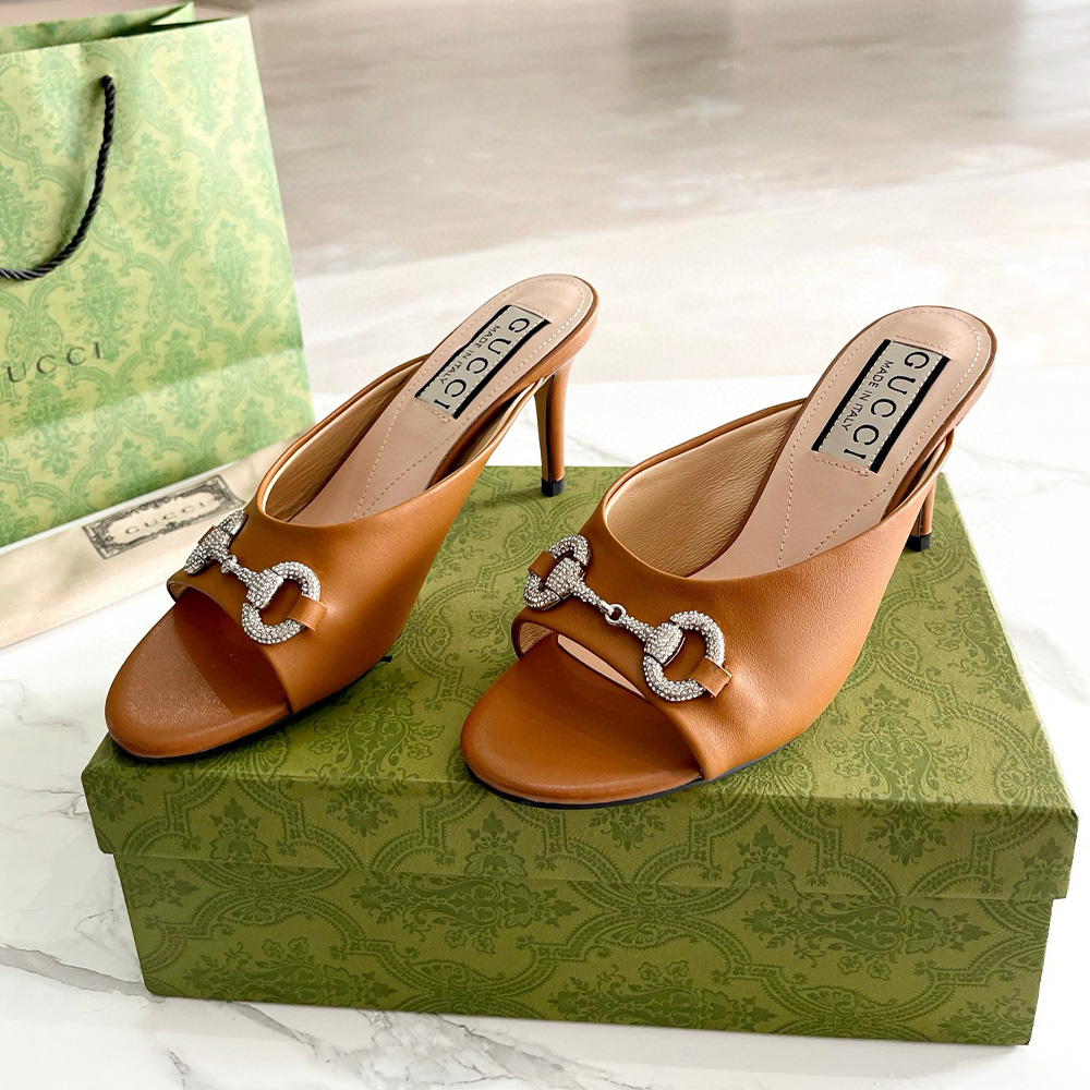 Gucci High-Heeled Sandals Slide Sandal (Replica)