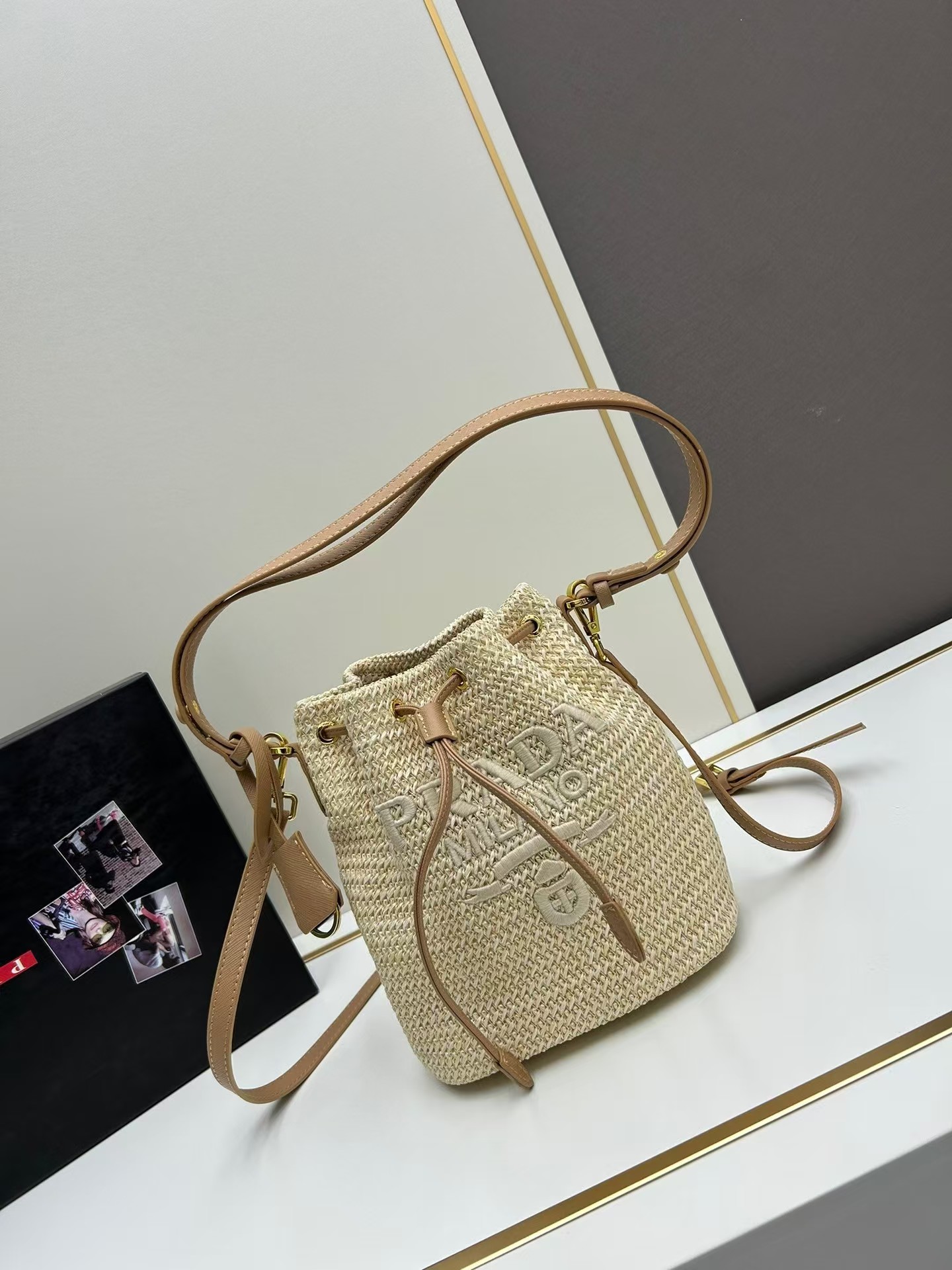 New Raffia Woven Bucket Bag（Replica）