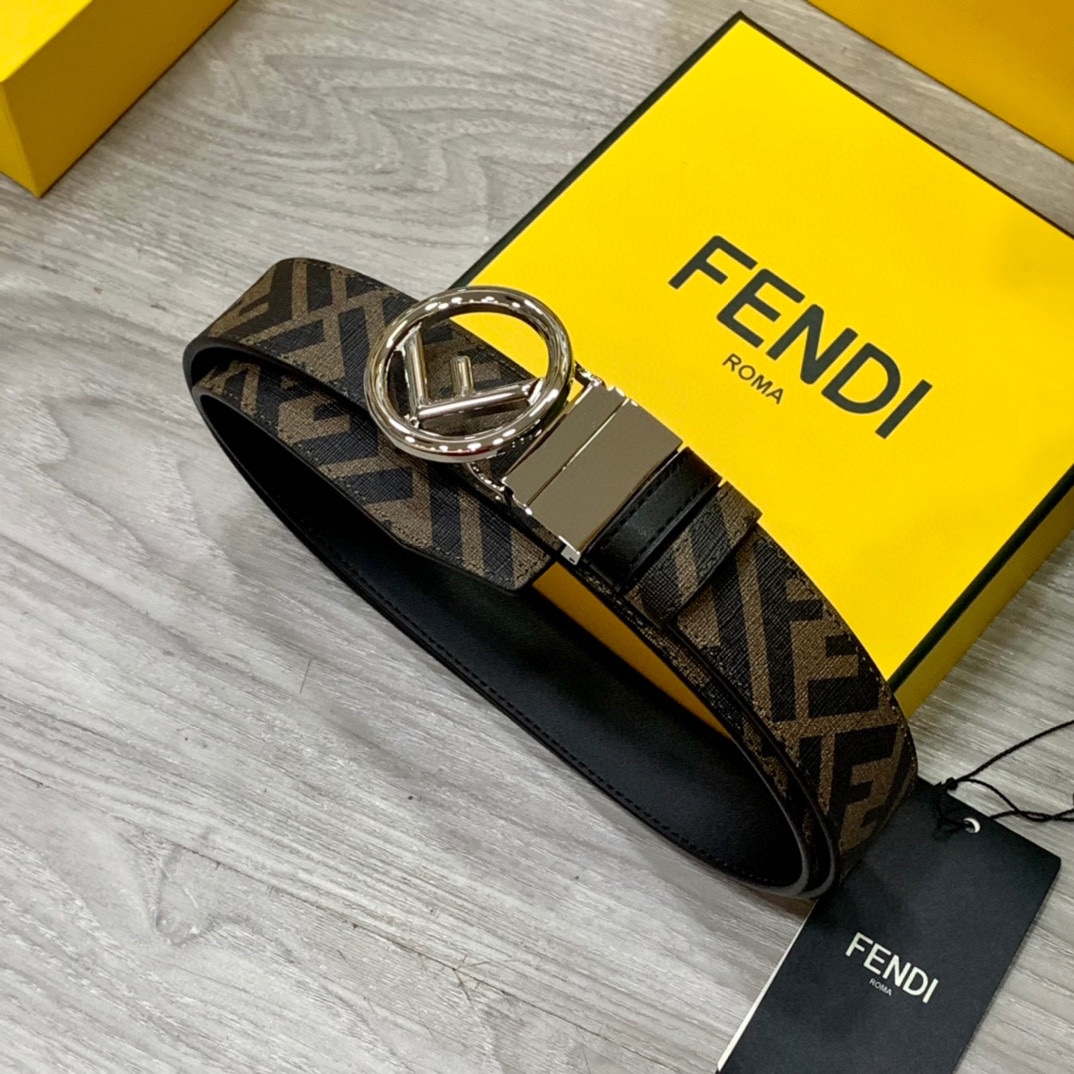 Fendi Leather Belts 1:1 Mirror Version