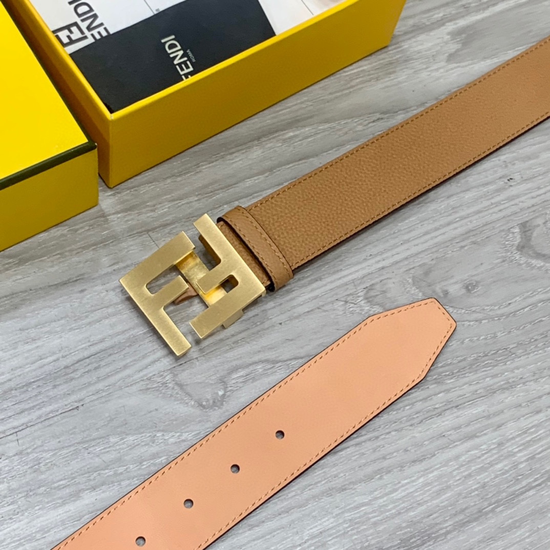 Fendi Leather Belts 1:1 Mirror Version