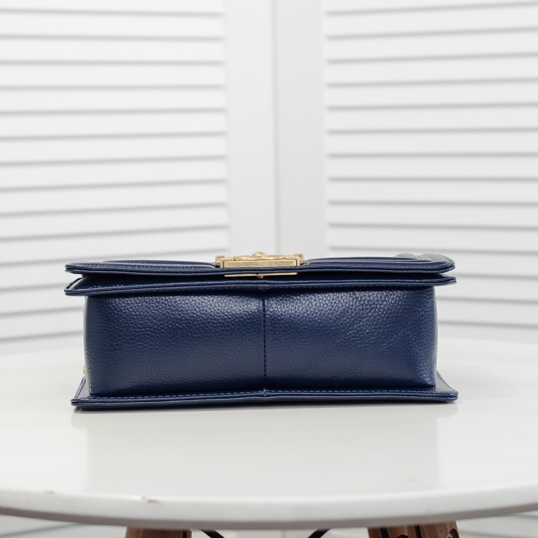 Chanel Leboy litchi or lychee pattern Shoulder Bag Handbag