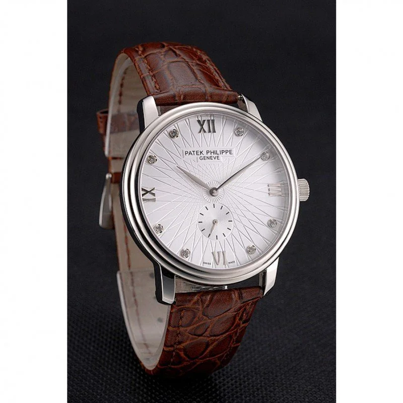 Calatrava Date Dial White 41 mm, Stainless Steel