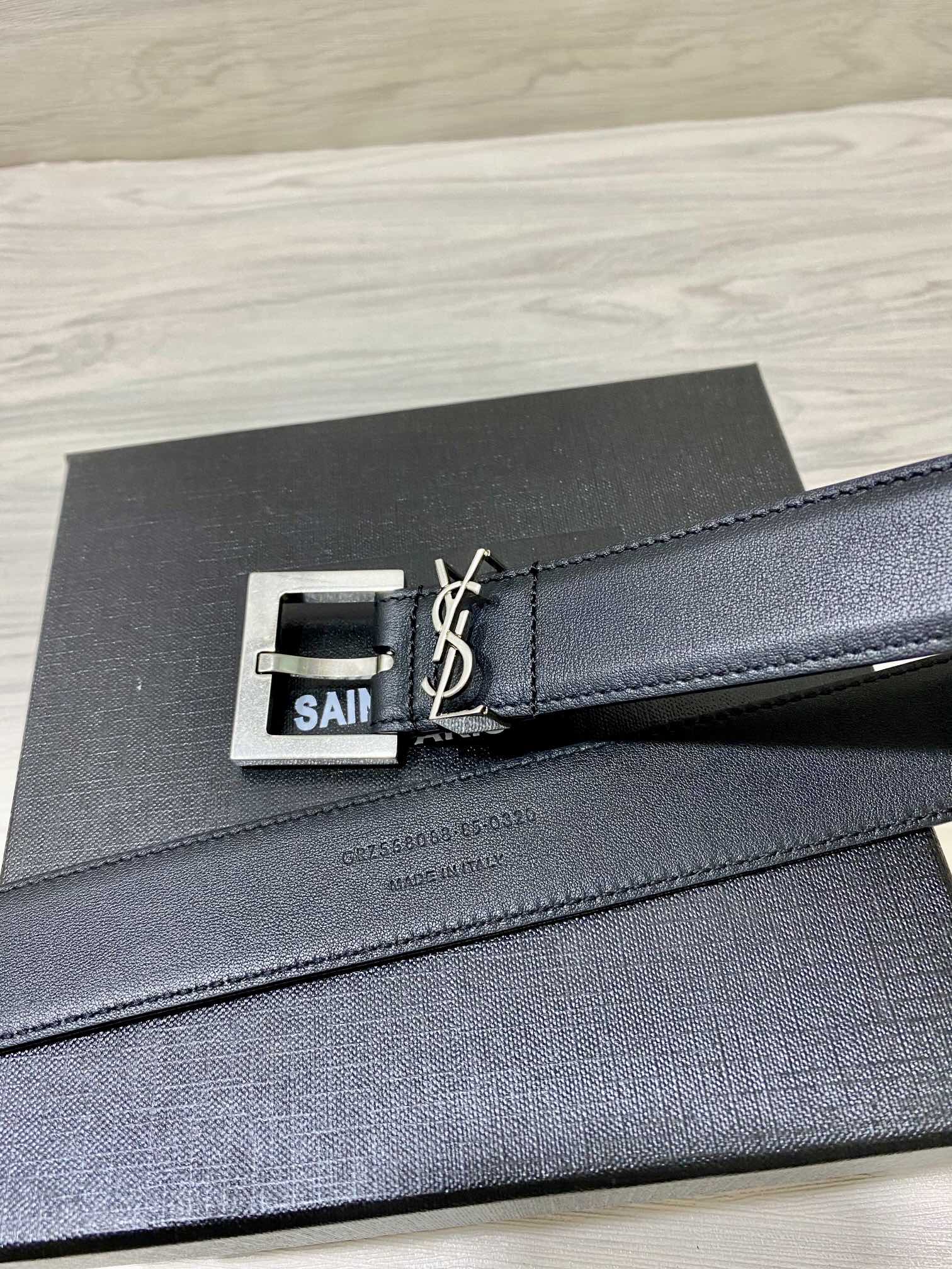 YSL Saint Laurent Leather Belts 1:1 Mirror Version