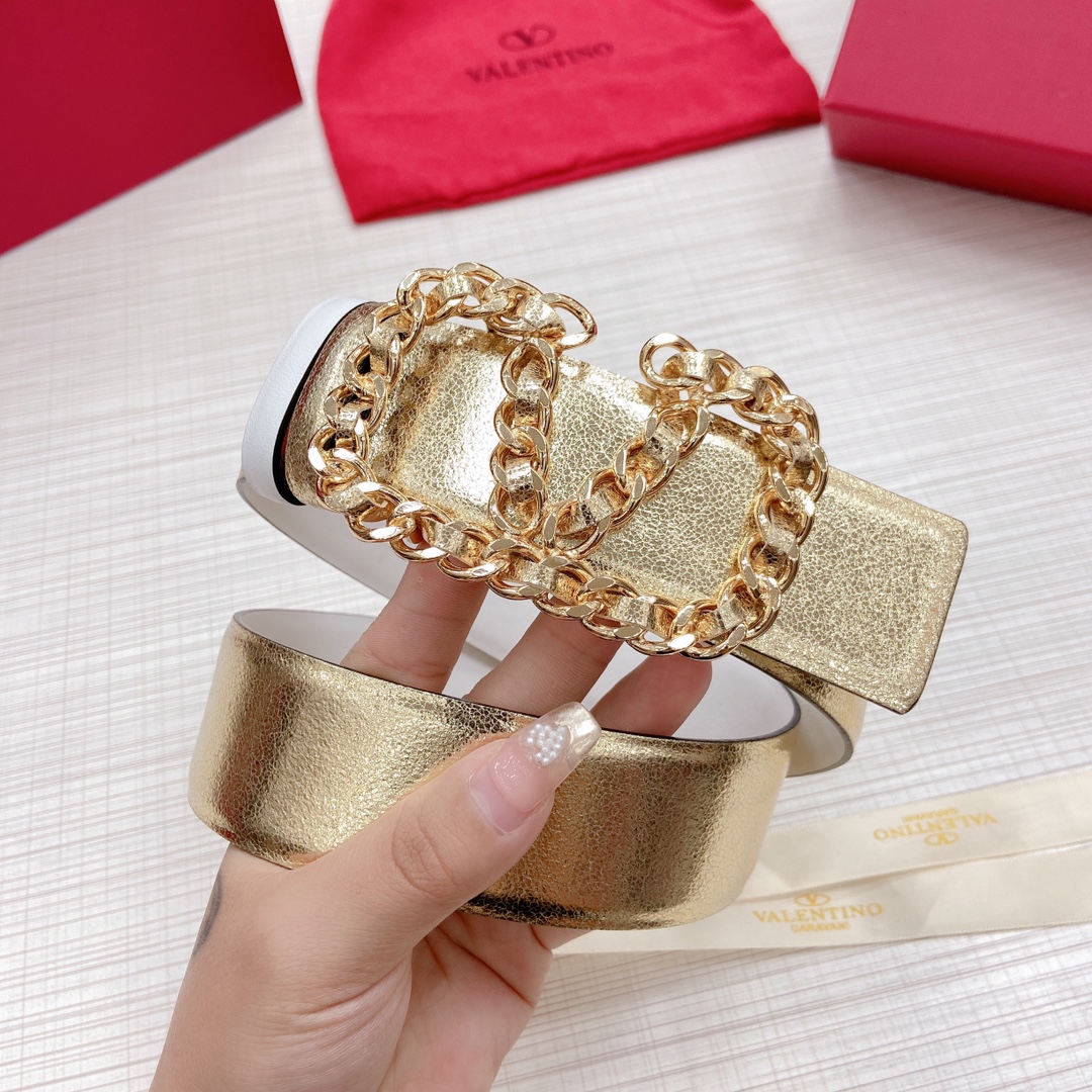 Valentino Leather Belts 1:1 Mirror Version