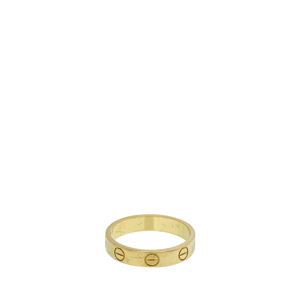 Cartier 18K Yellow Gold Love Small Model Ring 50