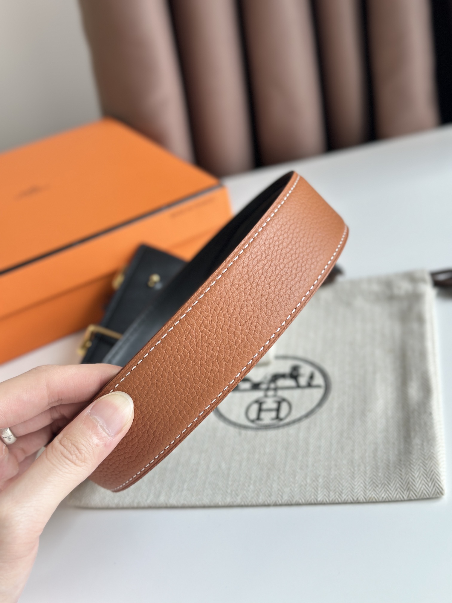 Hermes Leather Belts 1:1 Mirror Version