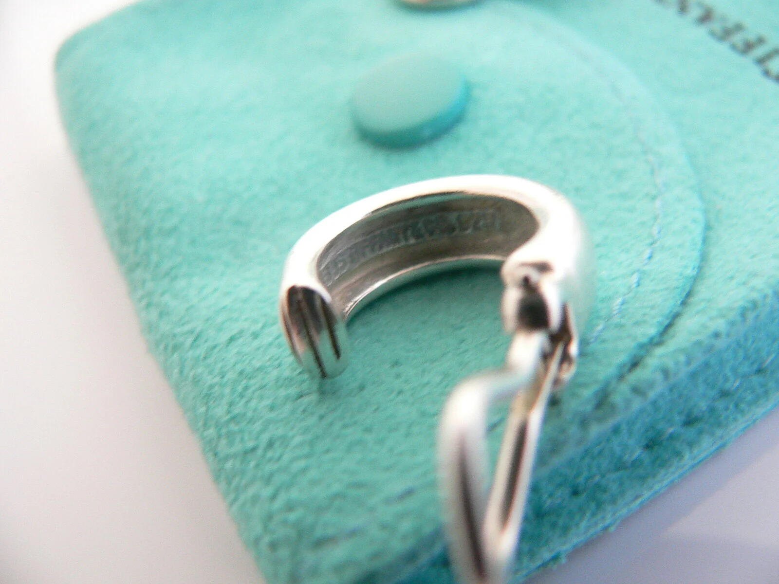 Tiffany & Co Ball Earrings Silver Hardware 18K Gold Fascination Dangle Clip On