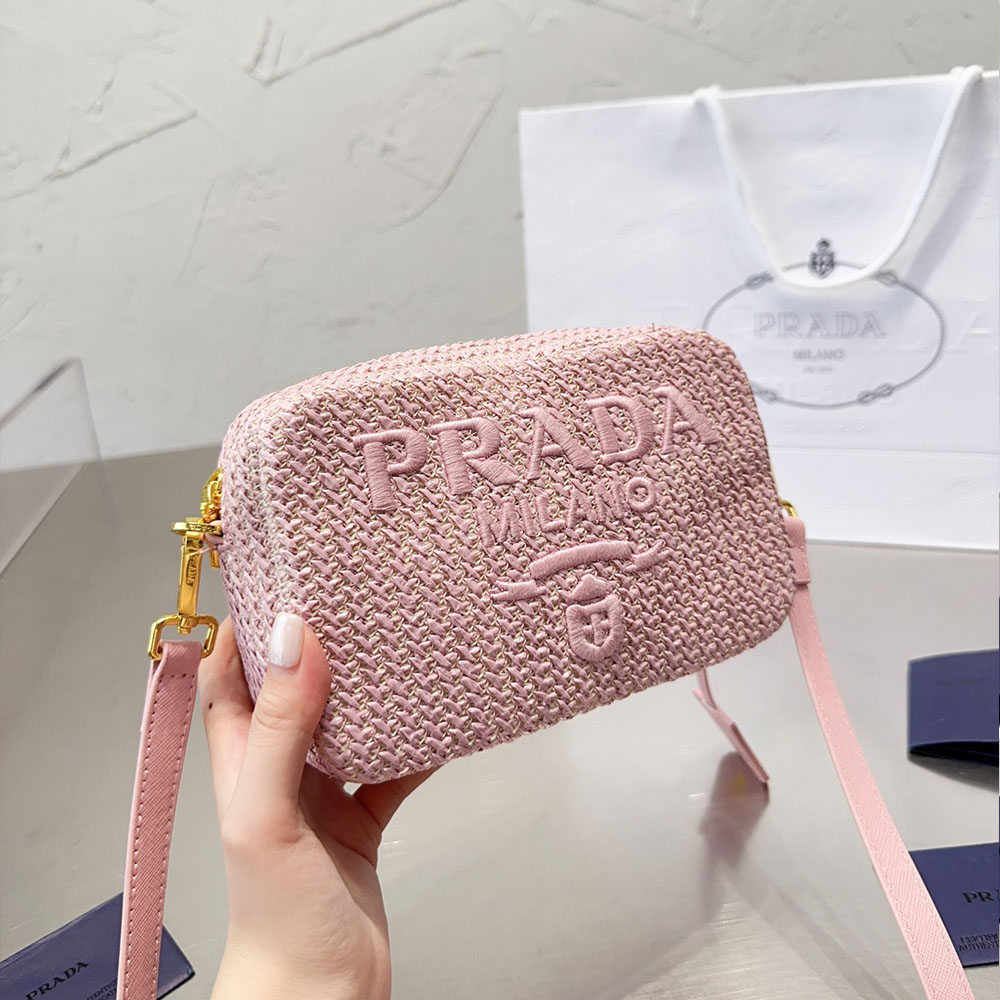 Prada Crochet Camera Bag Shoulder Bag  (Replica)