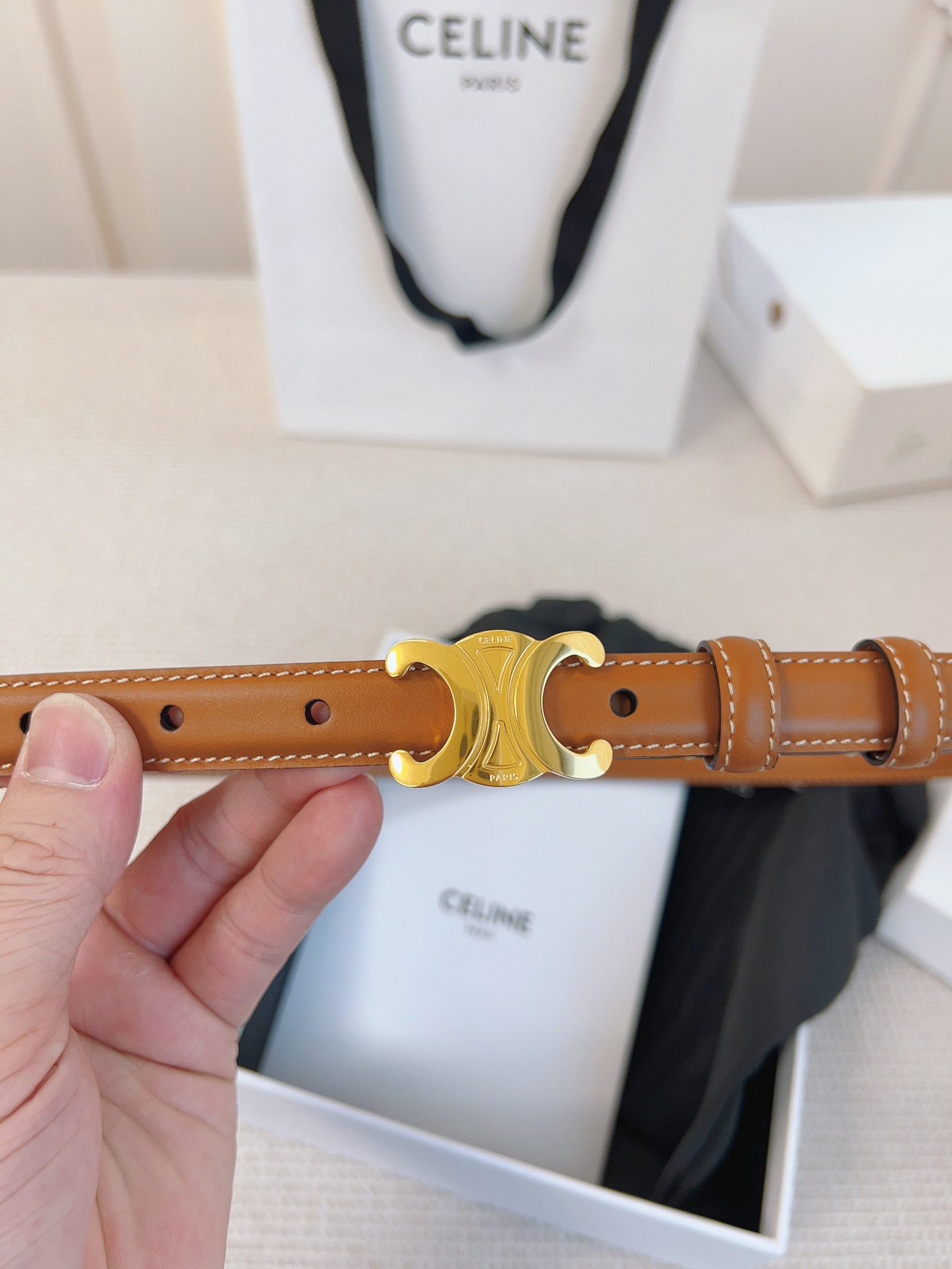 Celine Leather Belts 1:1 Mirror Version