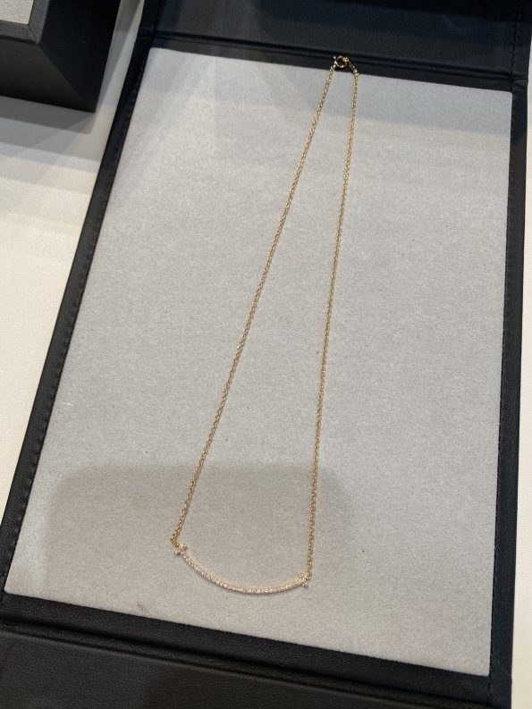 Tiffany T Smile Necklace Dupe, Diamonds
