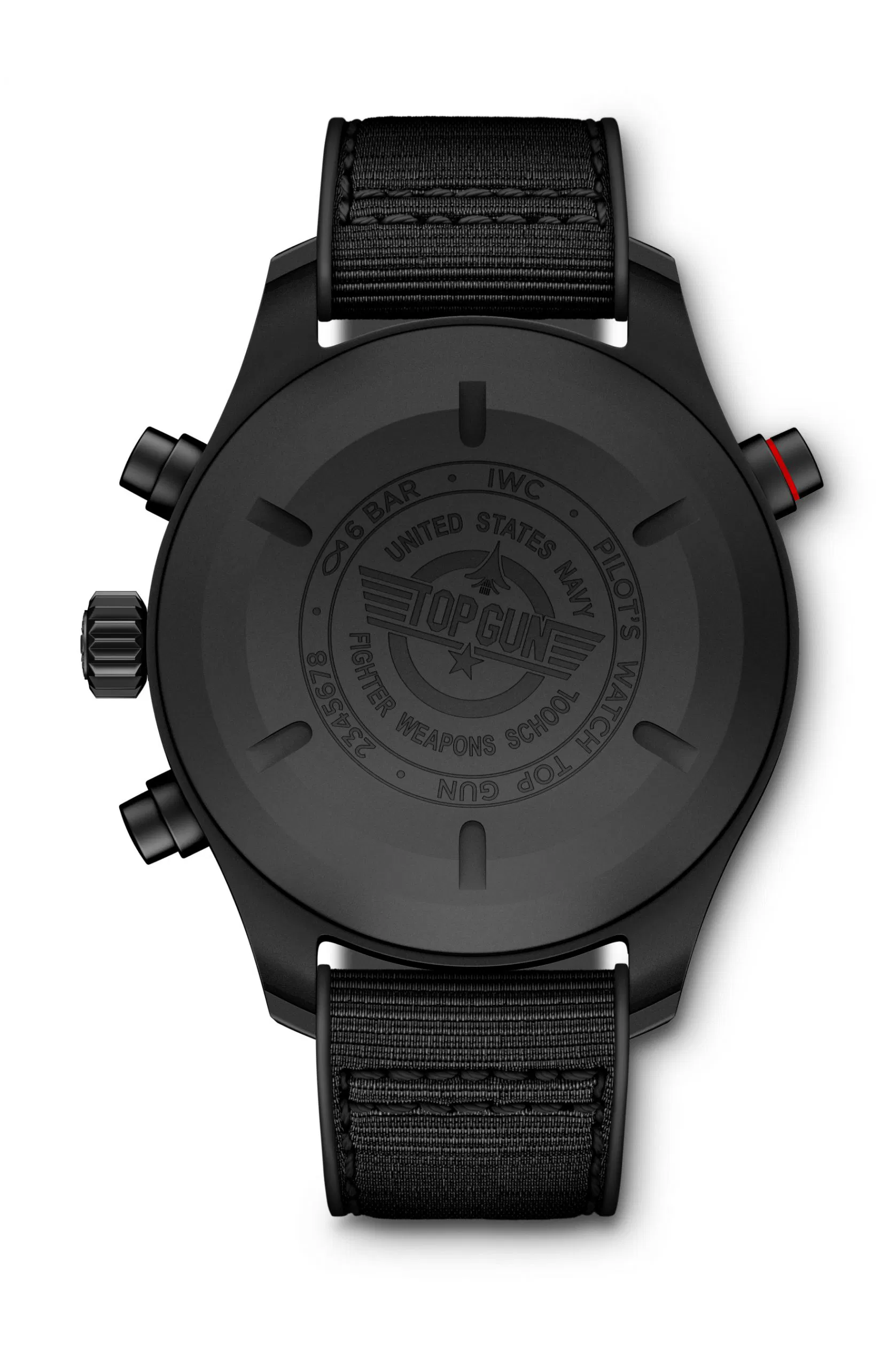 Schaffhausen Pilots watch double chronograph top gun ceratanium iw371815