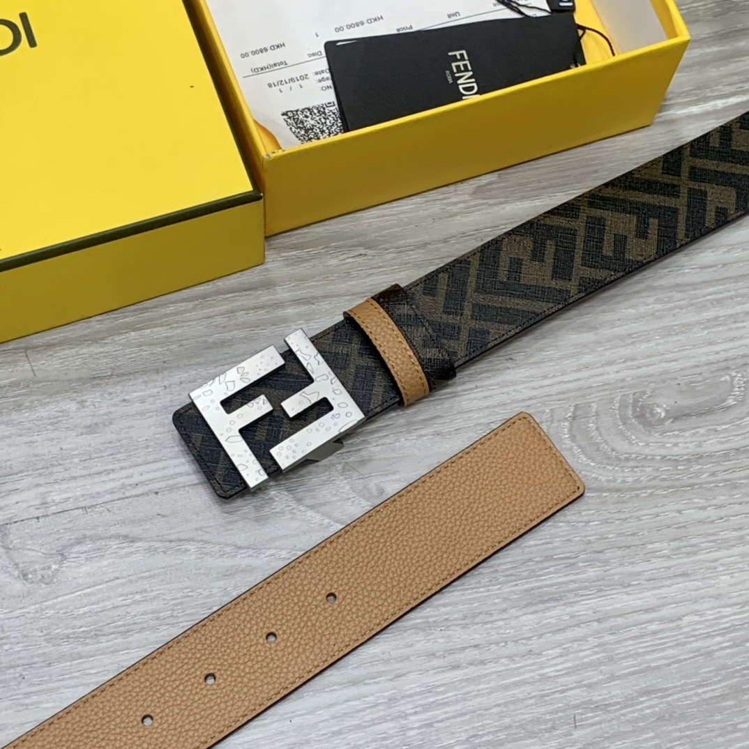 Fendi Leather Belts 1:1 Mirror Version