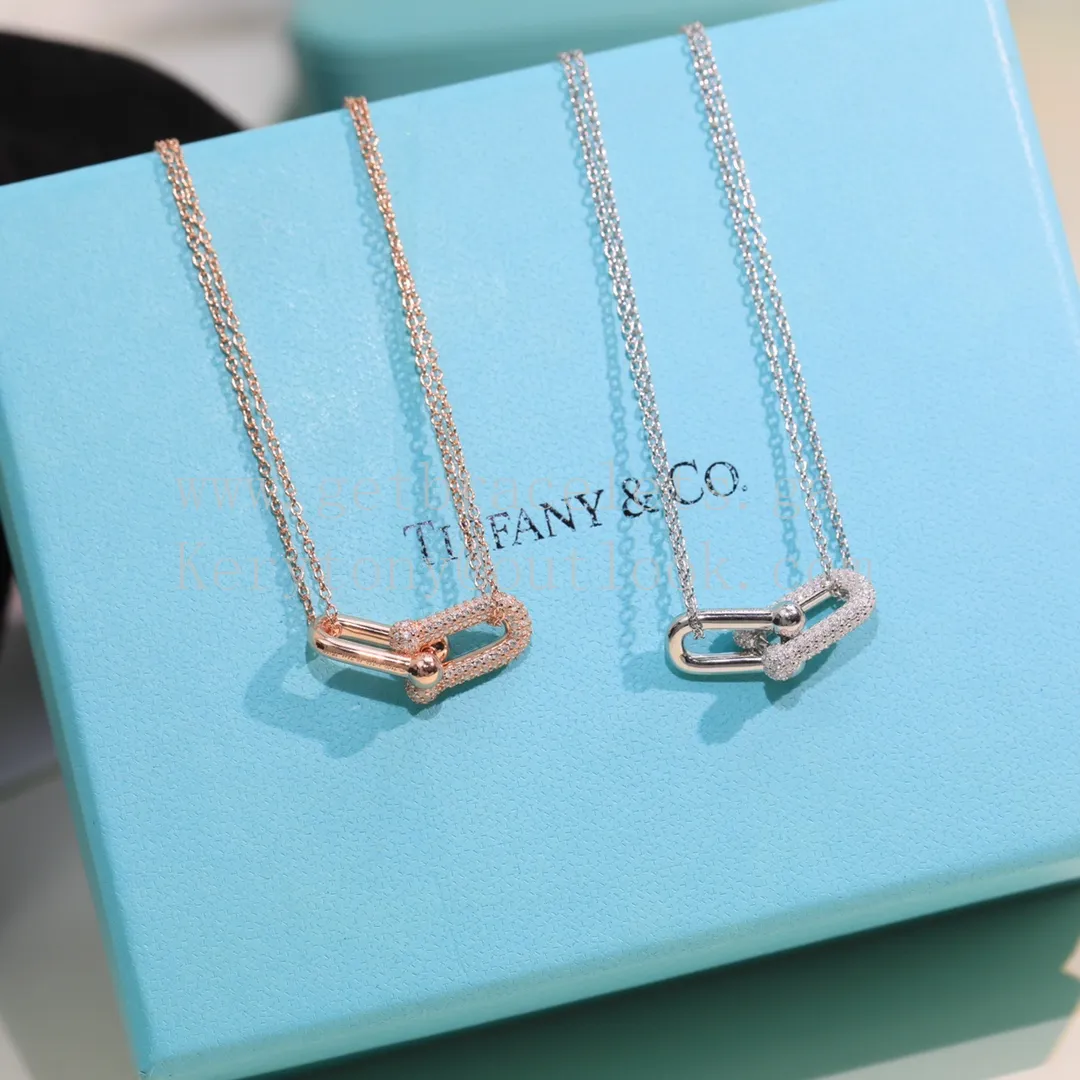 Tiffany HardWear Double Link Pendant Yellow Gold/White Gold/Rose Gold