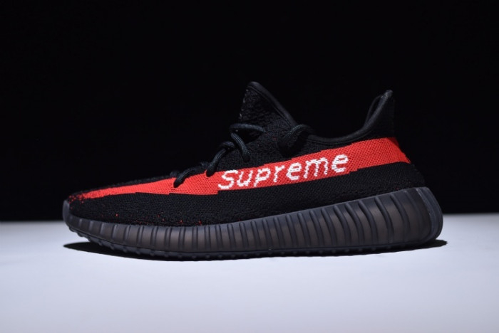 Yeezy Supreme Boost 350 V2 BLACK AND RED
