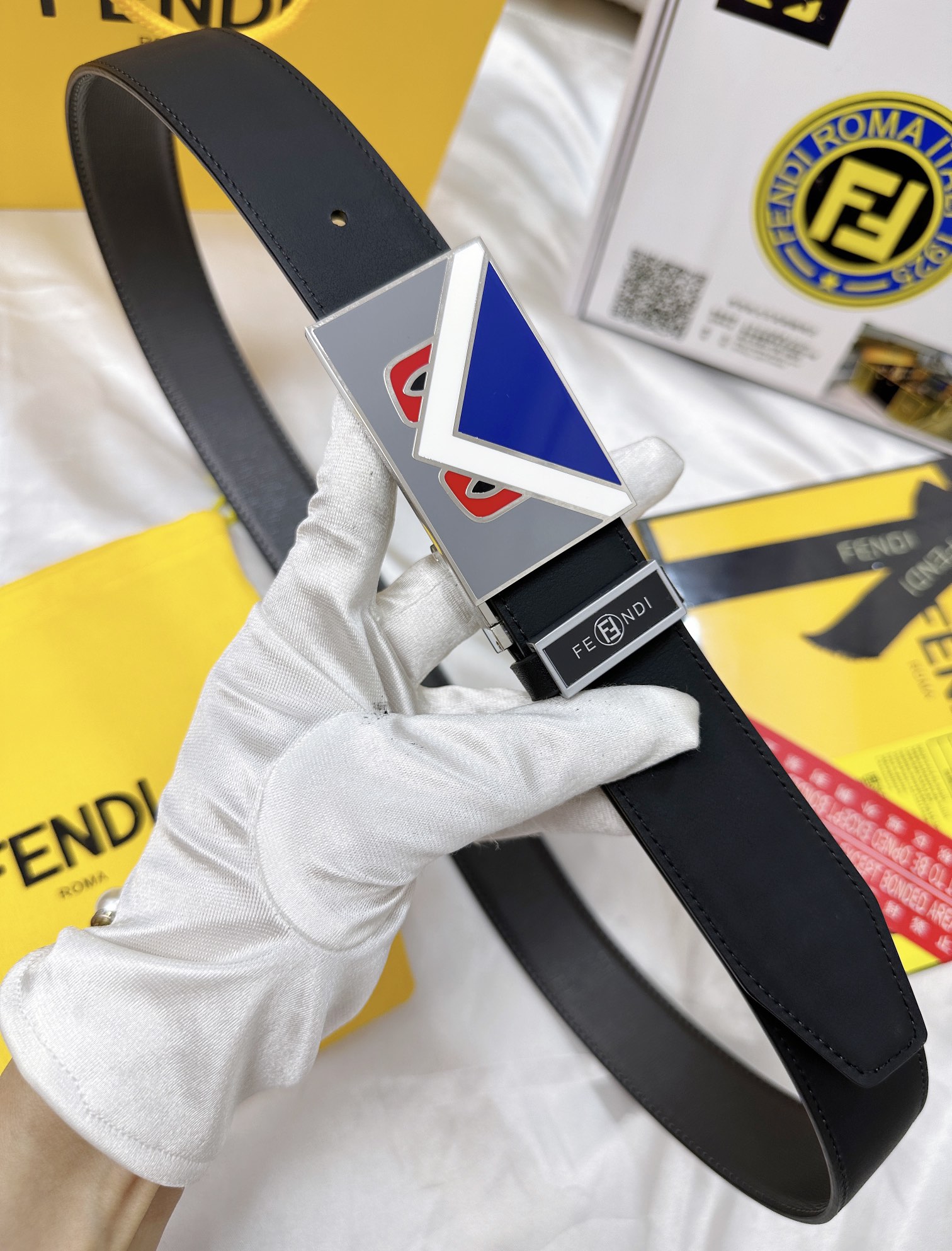 Fendi Leather Belts 1:1 Mirror Version