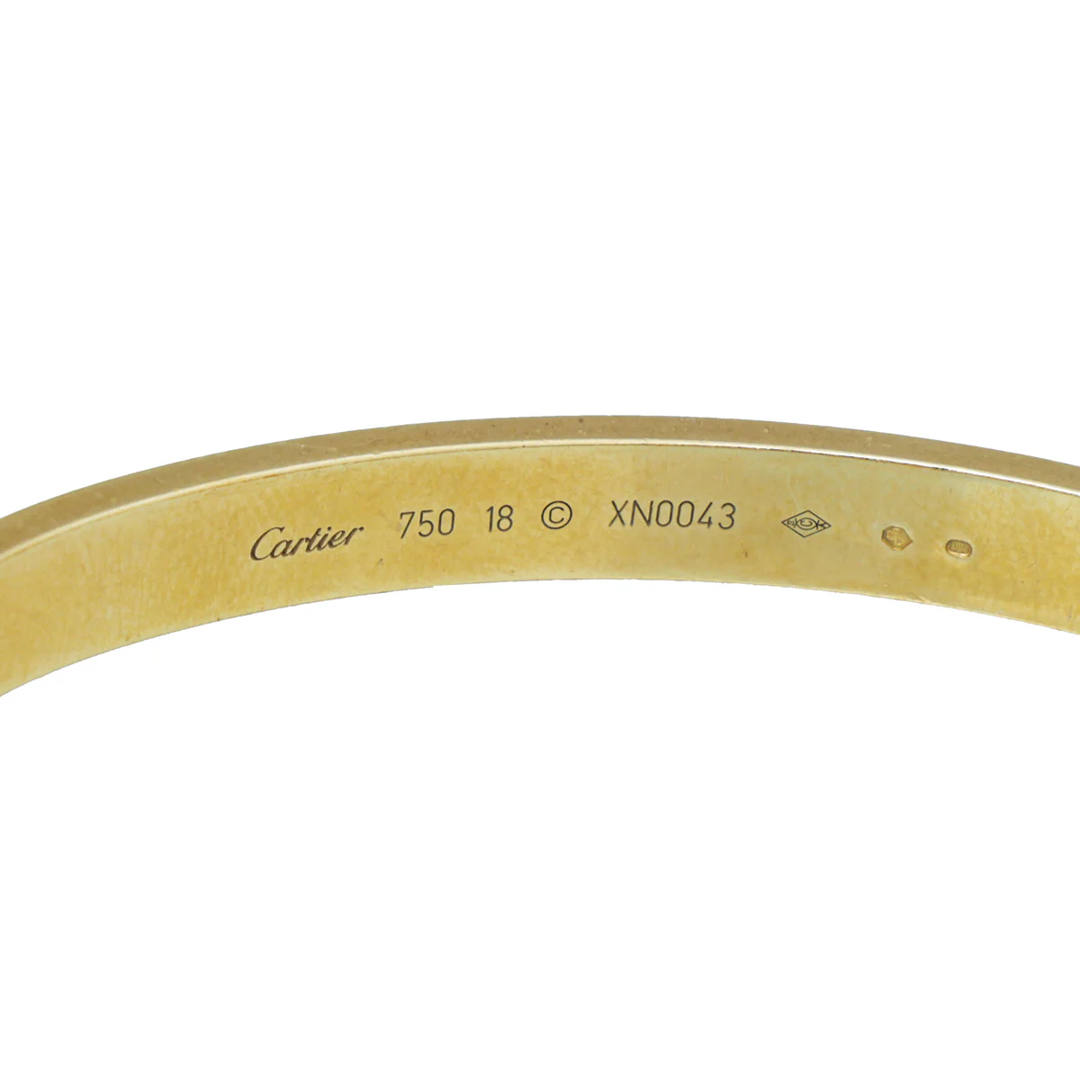 Cartier 18K Yellow Gold Love Bracelet 18