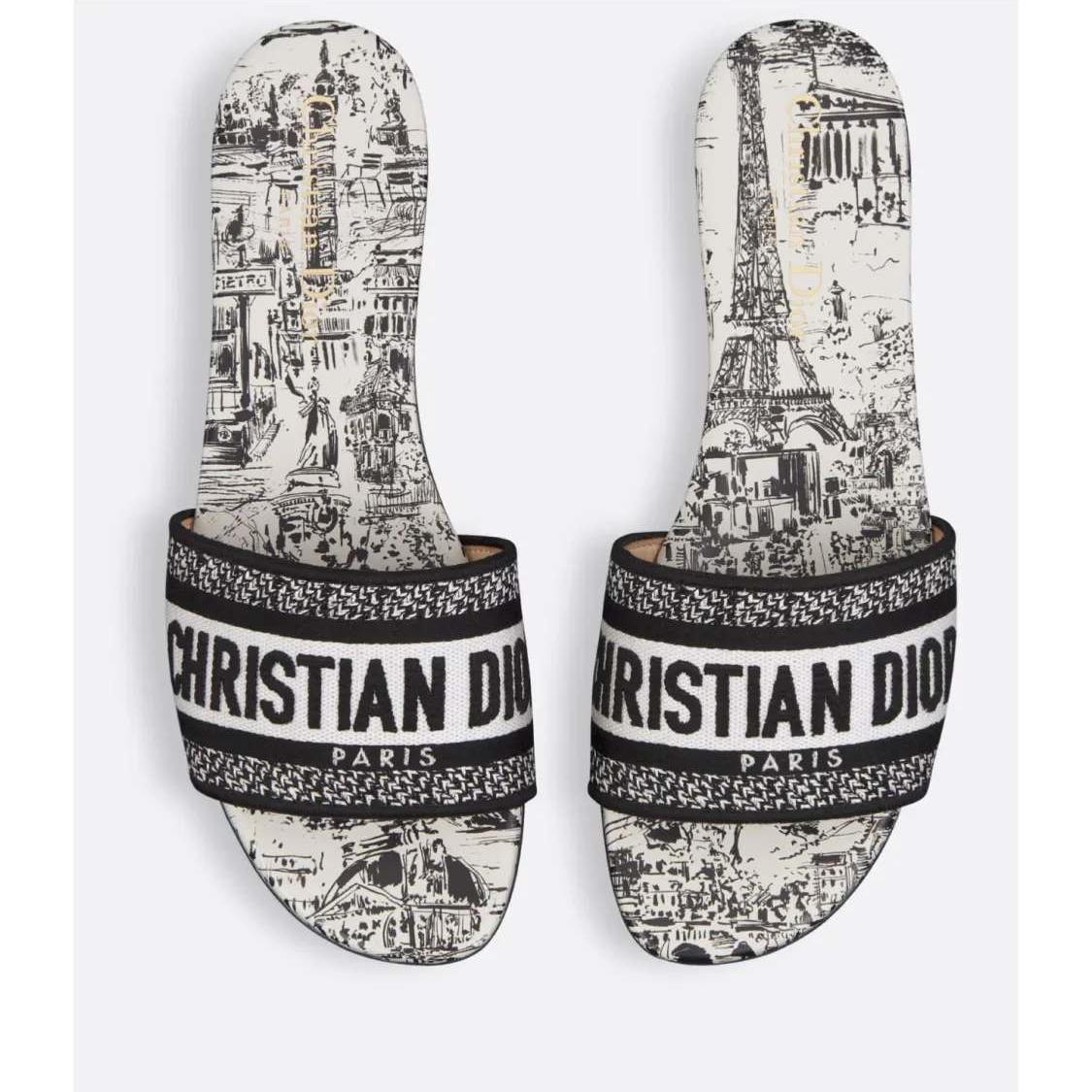 Dior DWAY Slide Slipper Sandals (Replica)