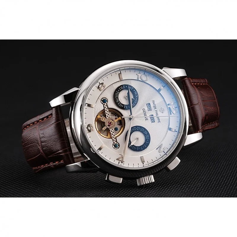 Classic Tourbillon Power Reserve Dial White 45 mm, Stainless Steel