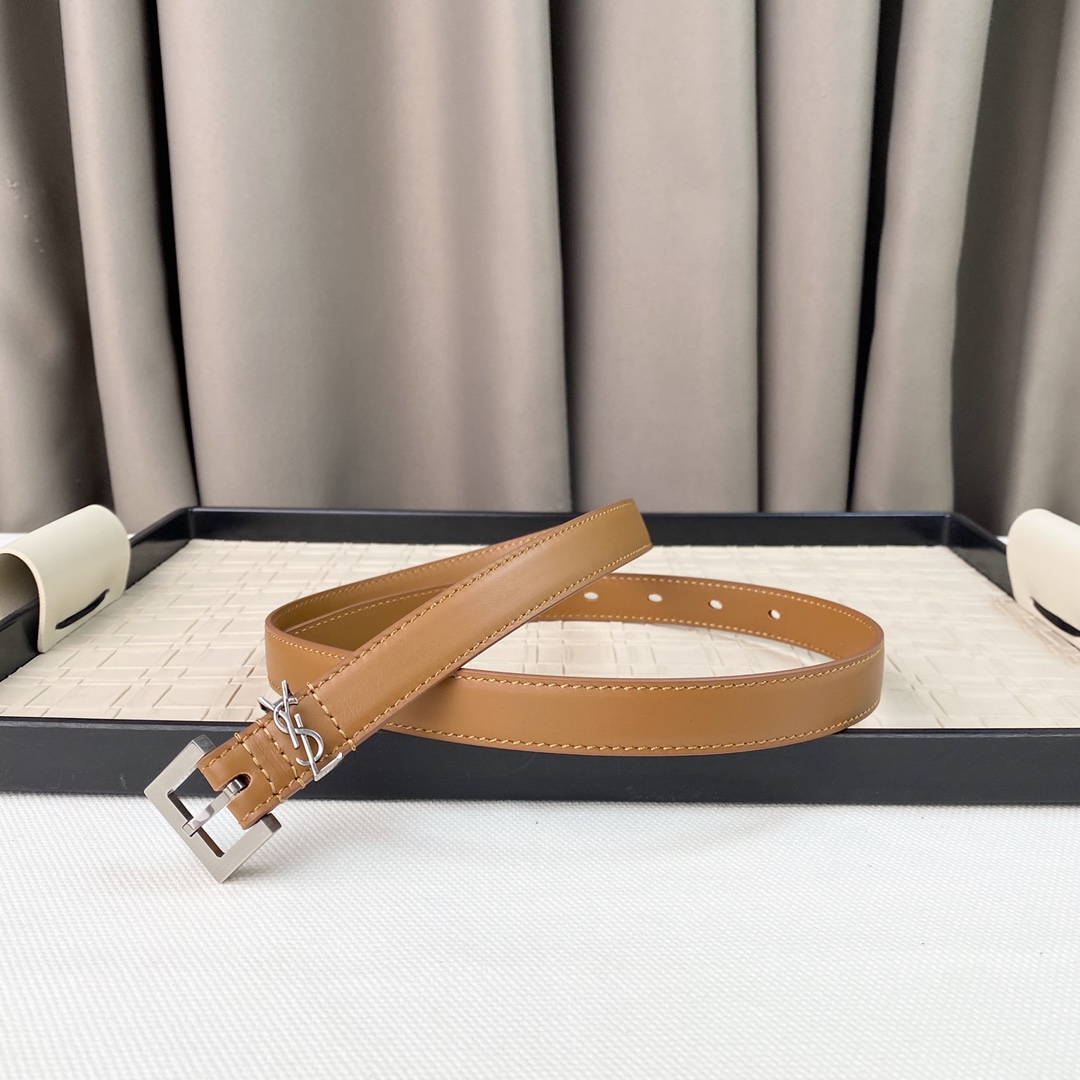 YSL Saint Laurent Leather Belts 1:1 Mirror Version
