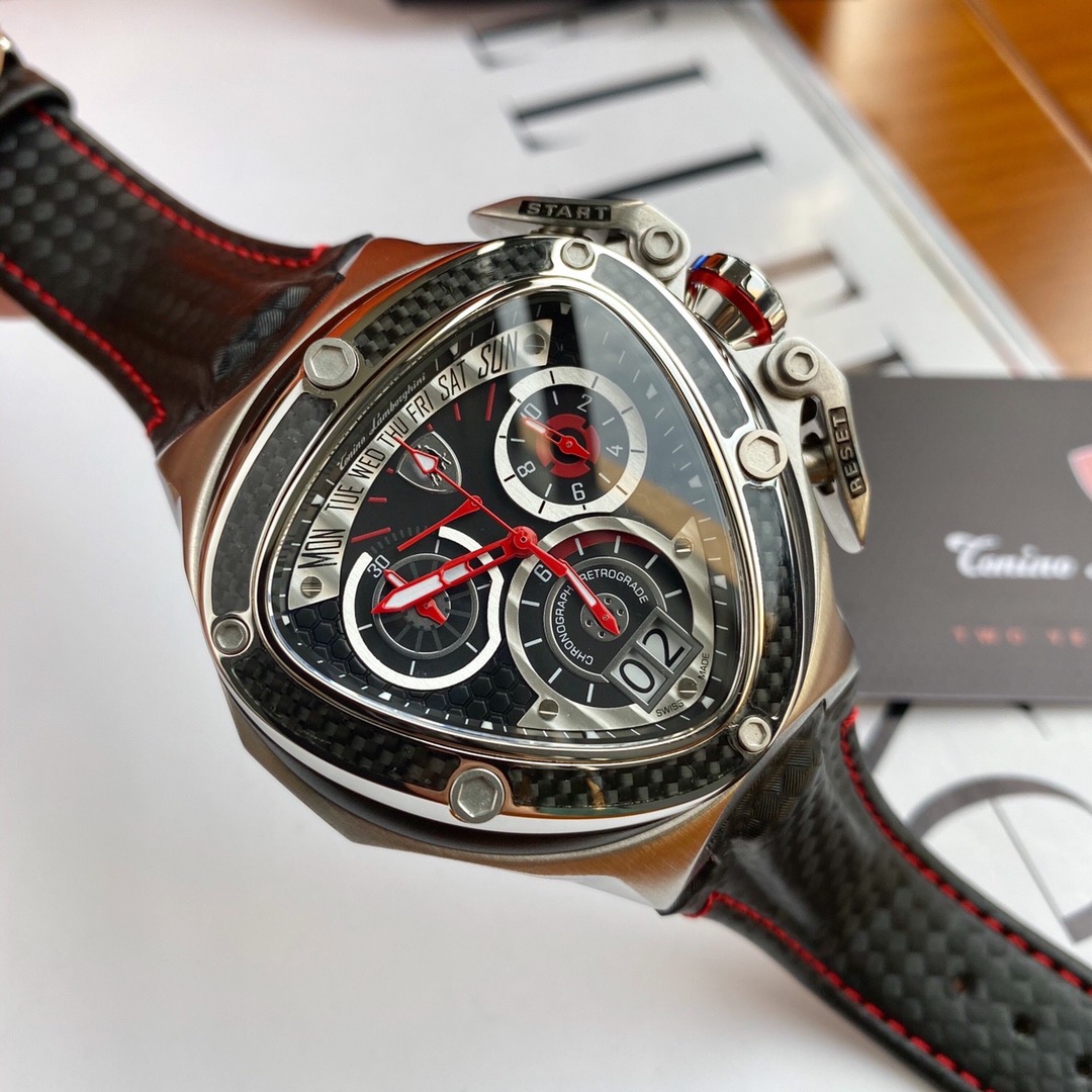 Tonino Lamborghini New Spyder Chronograph Black / Red / White