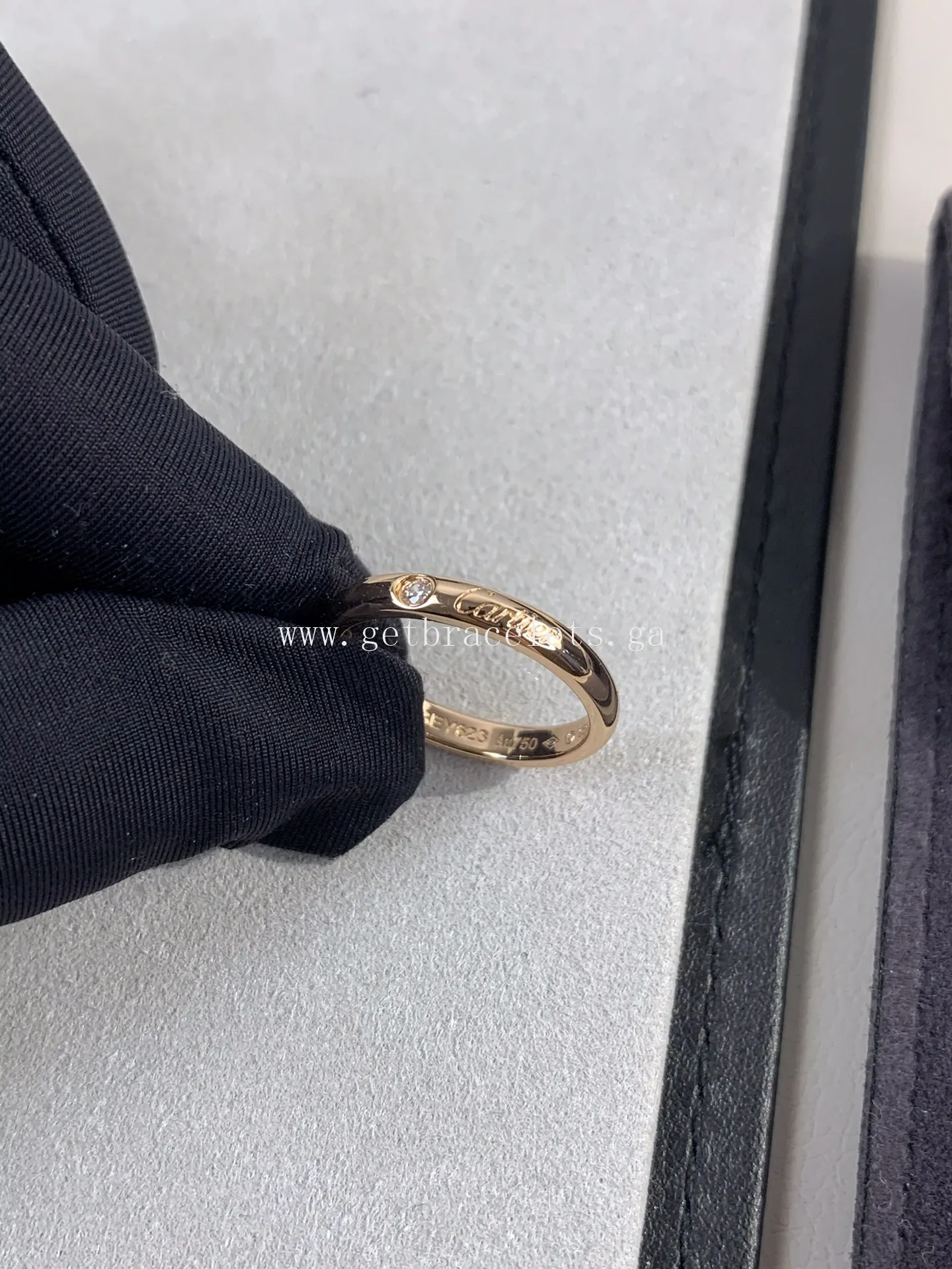 Cartier 1895 Wedding ring With 1 Diamonds Rose Gold