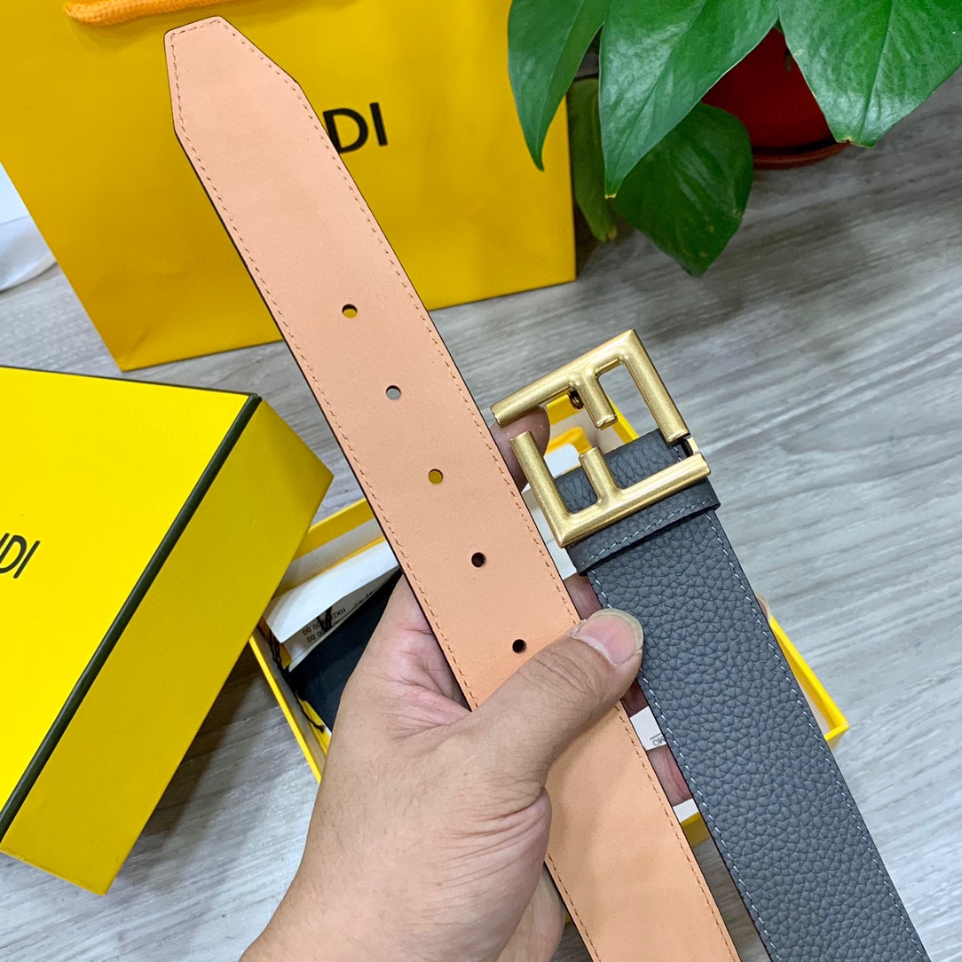 Fendi Leather Belts 1:1 Mirror Version