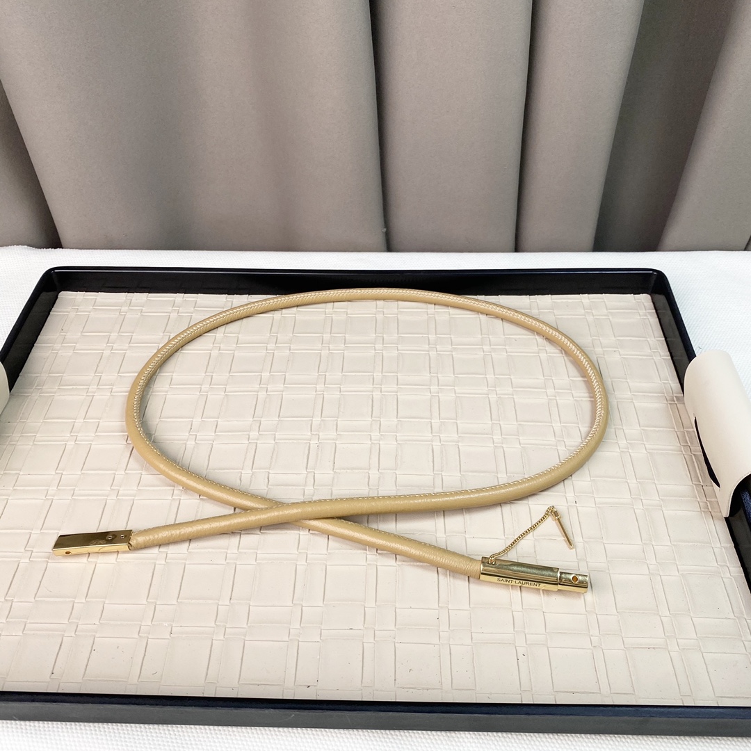 YSL Saint Laurent Leather Belts 1:1 Mirror Version